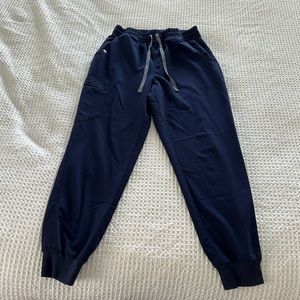 High Waisted Navy Blue Zamora Jogger Figs